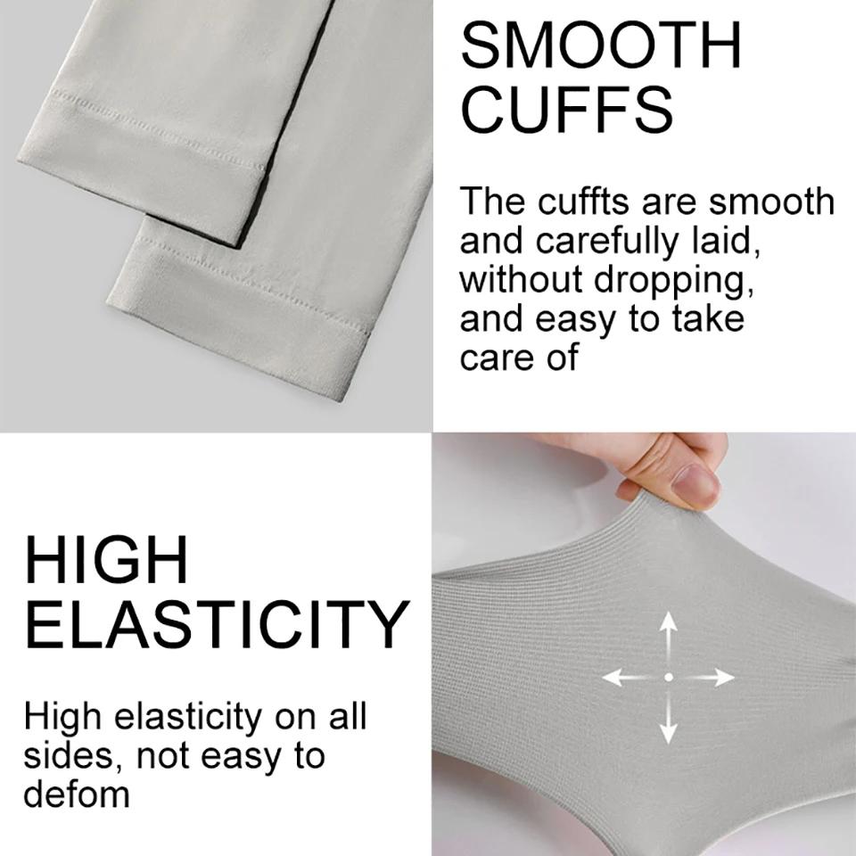1Pair UPF50+ Cool Arm Sleeves for Women Men Summer Cycling Running Fishing Breathable Ice Silk Sunscreen Oversleeve Unisex