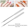 2pcs Makeup Foundation Spatula Professional Double Head Stainless Steel Cosmetic Mixing Makeup Spatula for Makeup Tool