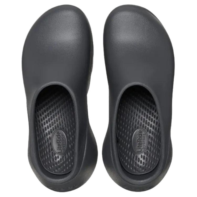 Crocs Comfortable Slip-On EVA Anti-Rub Closed-Toe Clogs Women Footwear Black Sand Gray 210587-0LD