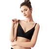 Dushiliren Women's Modal Underwear, Baby Skin Cotton Lace Wireless Push-Up Sweet Bra, 2B15C4