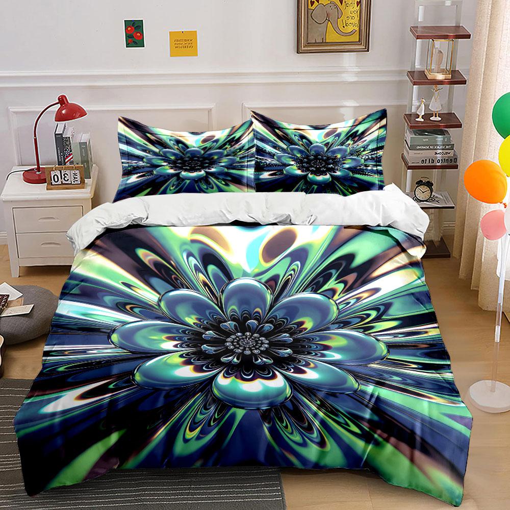 

Abstract multicolored floral pattern. Bedding sets Duvet cover sets Duvet covers Pillowcases(1 * Duvet Cover 2 * Pillowcases, without duvet insert) 135x200cm