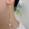 Gold Pearl Ear Thread Women's High-End Luxury 2025 Exquisite Earrings