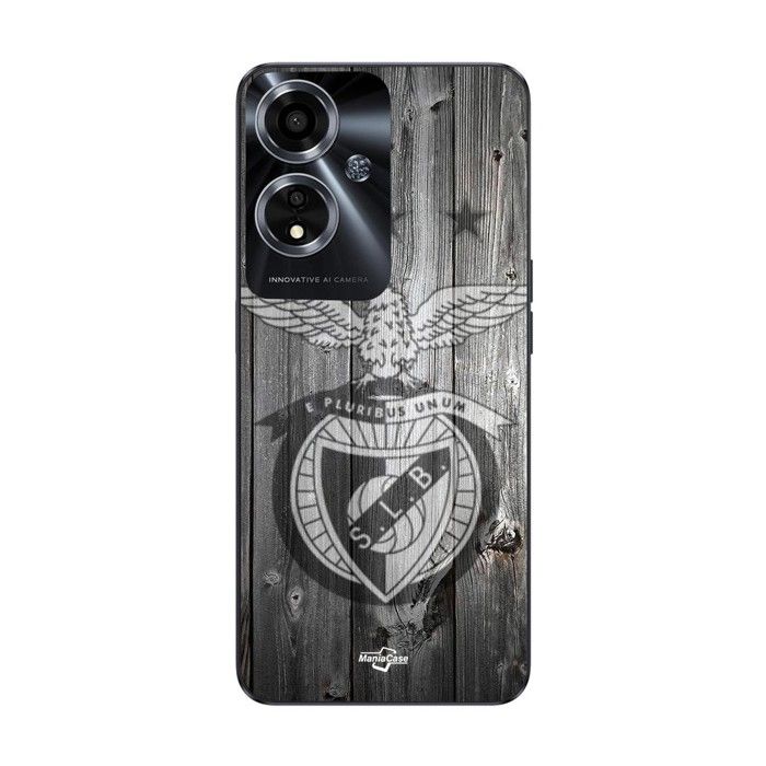 Coque de téléphone - MANIACASE - Oppo A59 5G - Silicone TPU - Souple - SLB BENFICA FOND GRIS