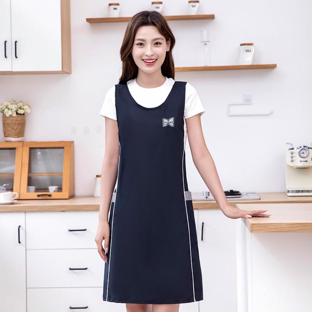 

Однотонный кухонный жилет-фартук Водонепроницаемая одежда для кейтеринга для дома и кухни