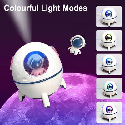 New Astronaut Air Humidifier 220ml Electric Ultrasonic Aroma Essential Oil Diffuser Colorful LED Light USB Mist Sprayer Gifts YSL