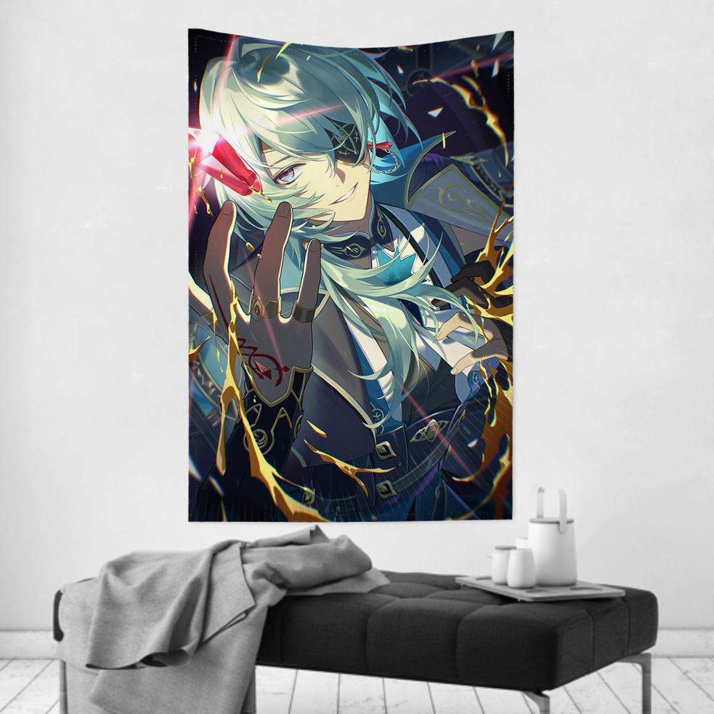 Anaxa Animated Game Honkai Star Rail Tapestry Room Decor Wall Cloth Party Hanging Background Room Decor Baby Room