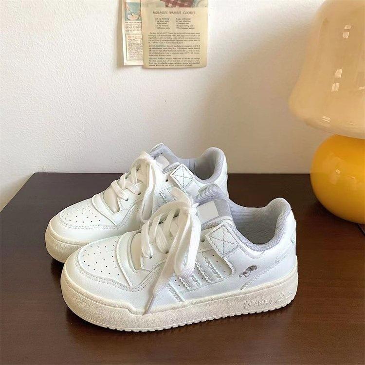 

Милые граффити платформа маленькие белые туфли женские ins тренд весна и осень новые универсальные студенческие спортивные и повседневные кеды 40 серый