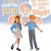 Blippi Childrens Costume For World Book Week Party With Polyester Fabric For Kids 3 To 8 Years