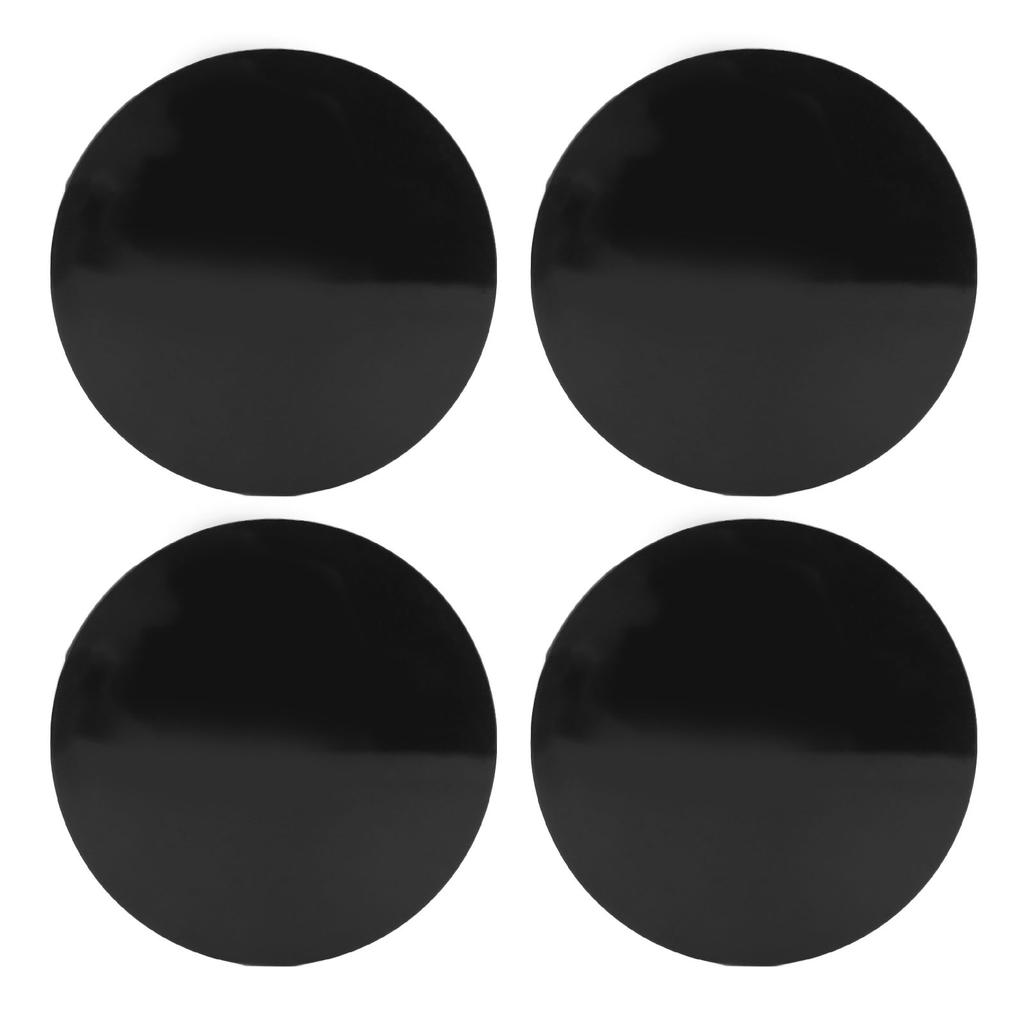 56mm 4 Pezzi Tappi Centrali Ruota Auto Neri Copritappo Centrale Cerchione Gomma Compatto Universale per Veicolo