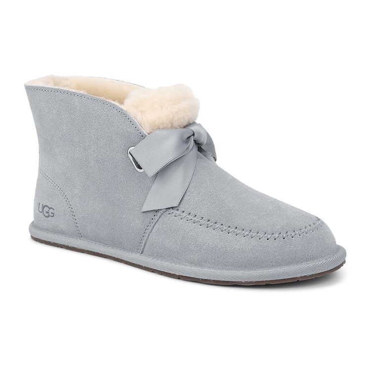 UGG Kallen Blonder Varm Sklisikker Rund Tå Plysjfôret Ankel Snøstøvler Dame Støvler Lysgrå 1119934-LGRY