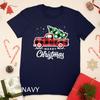 Vintage Style Farm Red Truck with Christmas Tree Unisex T-shirt