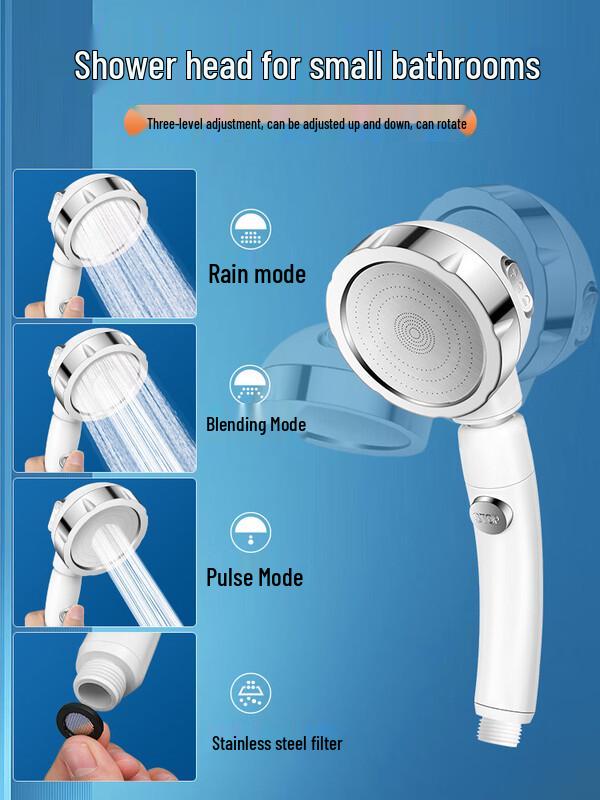 ZISIZ High-Pressure Adjustable Shower Head