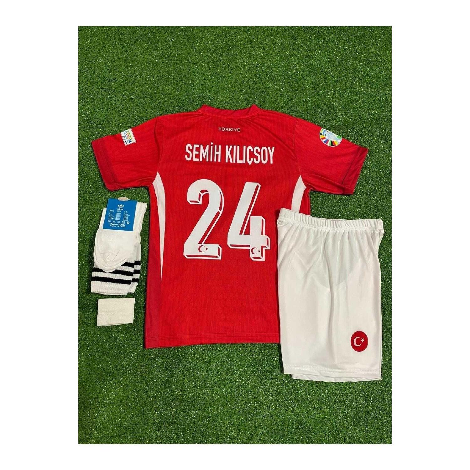 

Комплект из 3 красных детских майок Trkiye Semih Klsoy Евро-2024 5-6 Yaş красный