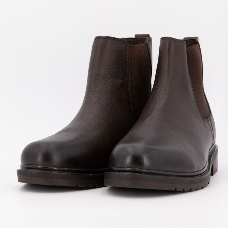 Men's Leather Elastic Chelsea Boots ELWIN