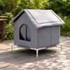 Enclosed Cat Shelter Waterproof with Raised Four-seasonSeason for