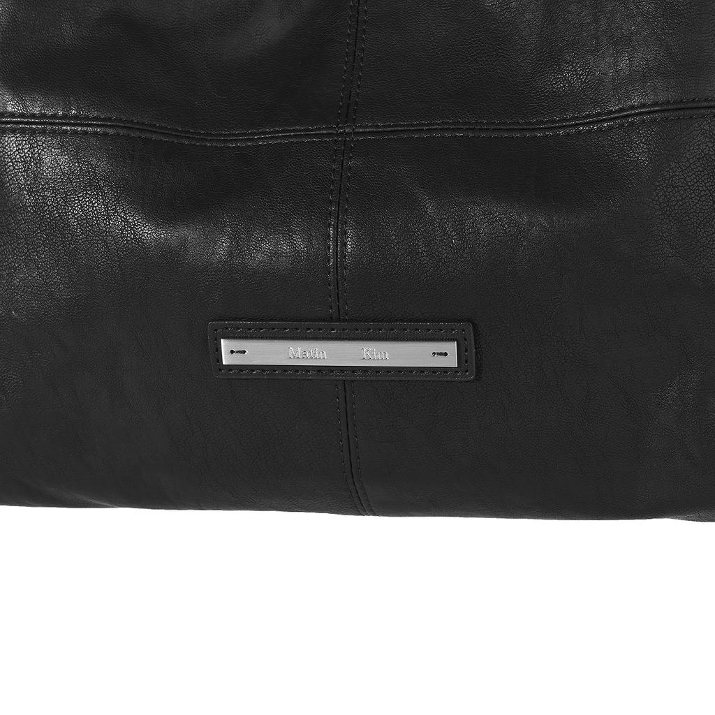 Matin Kim Side String Leather Shoulder Bag Black