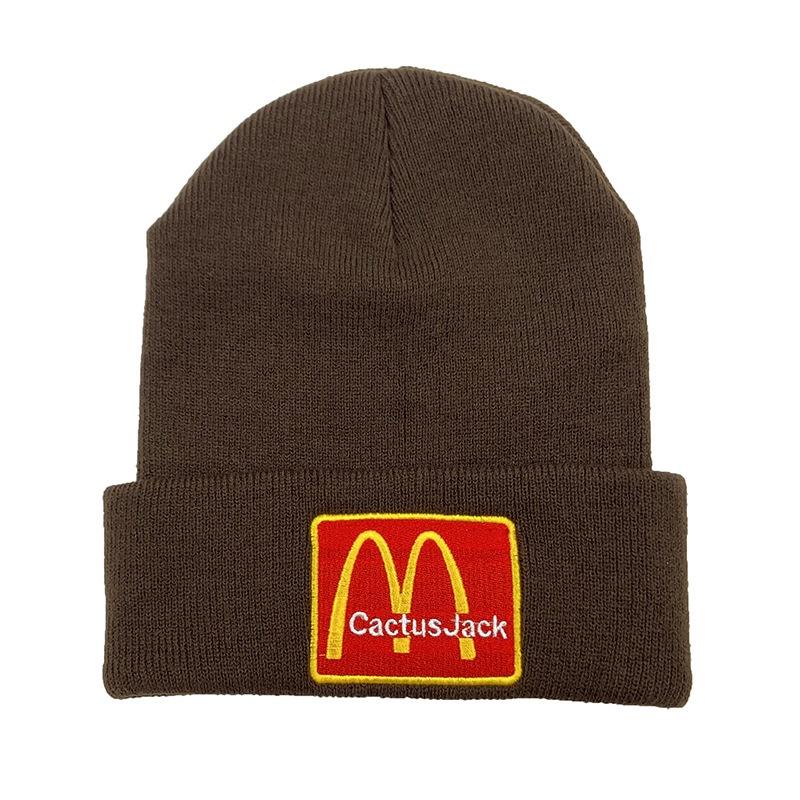 

Кактус Скоттс Трэвис Джек Ко-брендовая Макдональдс Вязаная шапка Вышивка Шапочка