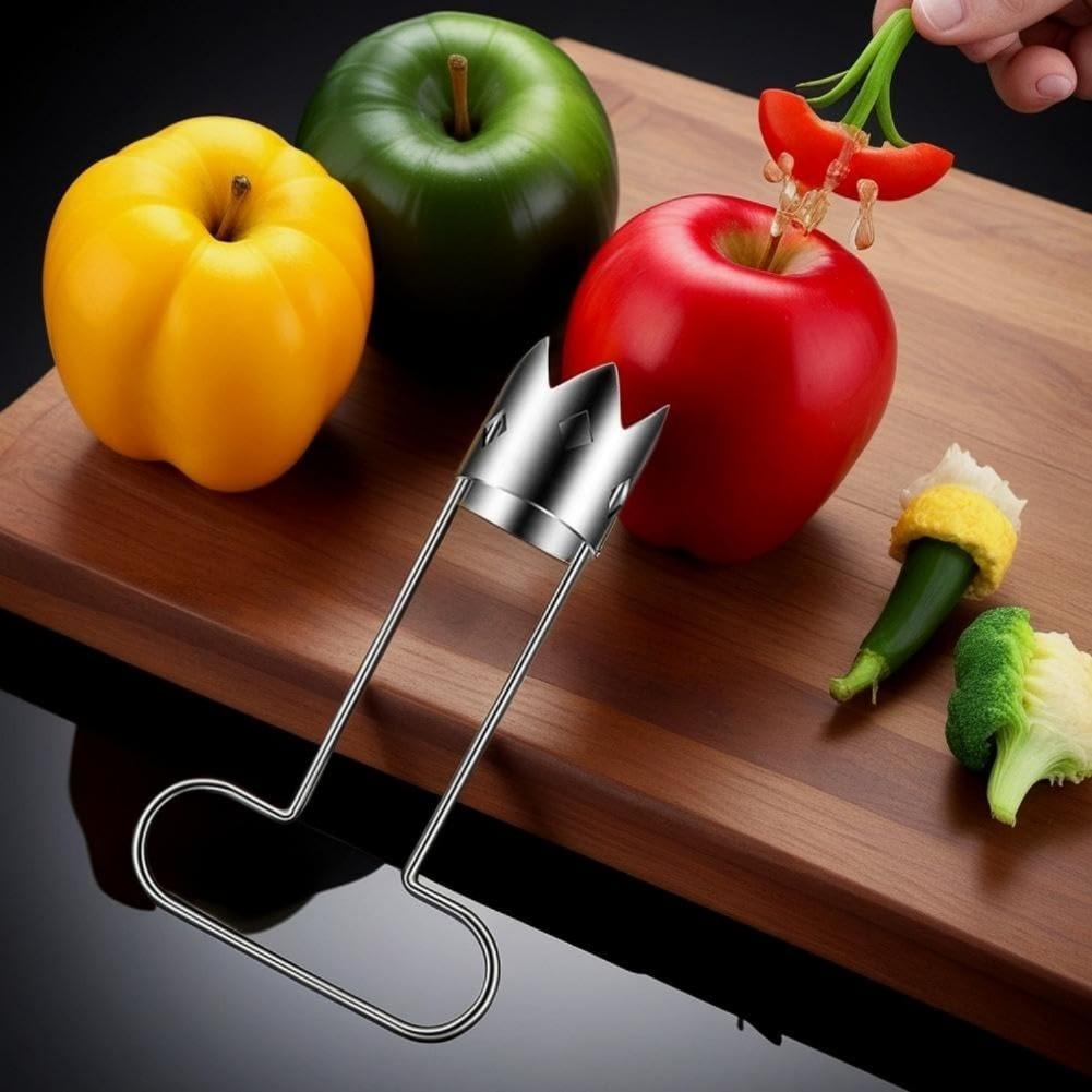 Efficient Core Removal Stainless Steel Fruite Corer Upgraded Serrated Blades Versatile Food Prep Tool Corer Tool