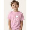 Boys Crewneck Short Sleeve Tee, Minimalist Line Heart Hand Print Cool Streetwear Summer Top
