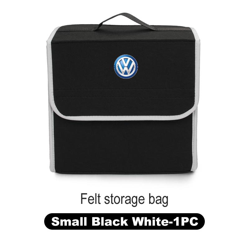 BAG1 Car Trunk Felt Storage Box Folding Organizer Auto Interior Accessories For Volkswagen VW Golf Jetta Passat Mk4 Mk5 Mk6 CC Golf