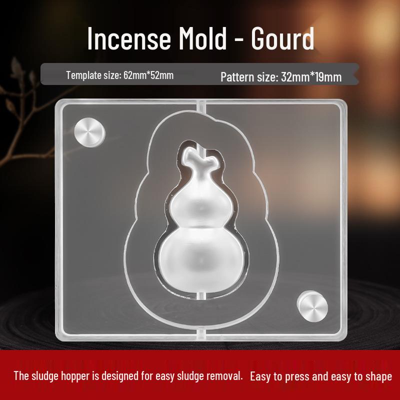 

Gourd Incense Bead Mold - Double-Sided Handmade DIY Kit for Crafting Traditional Chinese Herbal Compound Incense