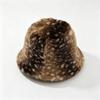 Winter Deer Pattern Bucket Hat Simple Warm Soft Waxy Basin Hat Showing Small Face Big Head Circumference Hat Women's Skin-friendly Plush Hat