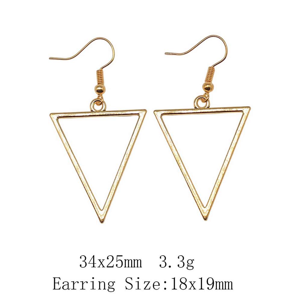 New Year's Day Earrings Women Geometric Water Drop Circle Drop & Dangle Earring Home Garden Party Earrings