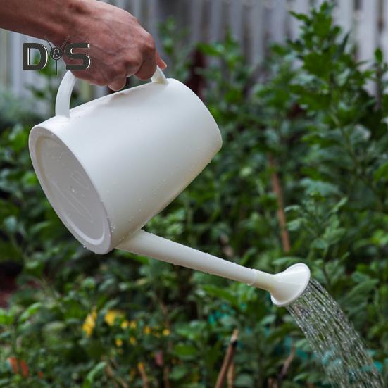 Konewka 1,8 l z długą wylewką, dzban ogrodowy z rozetą, lekka plastikowa konewka do roślin doniczkowych, roślin zewnętrznych