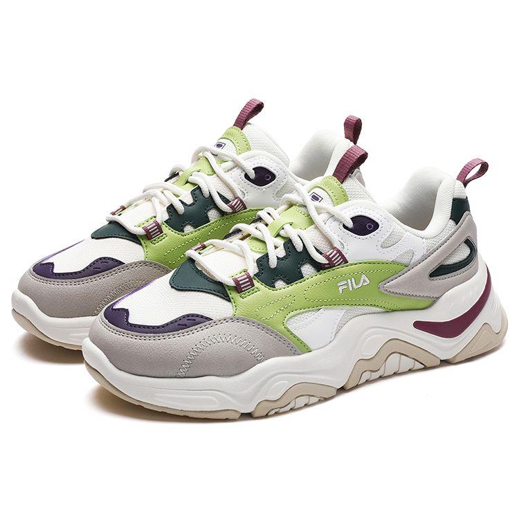 Fila Collina Hill Shoes Sports Comfortable Retro Low-Top Lifestyle Casual Shoes Women Sneaker Bright-Yellow Green F12W312117FMB