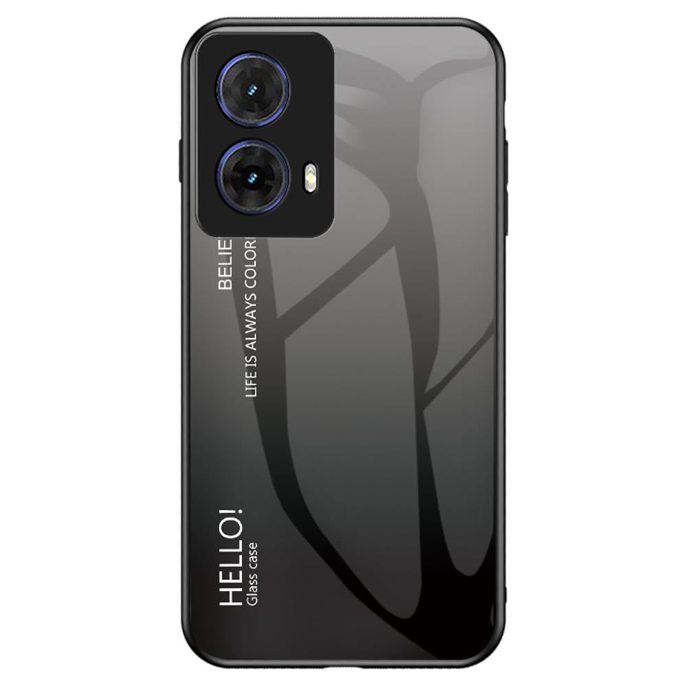 For Motorola Moto G85 5G/S50 Neo 5G Case Anti-Scratch Tempered Glass+PC+TPU Phone Cover