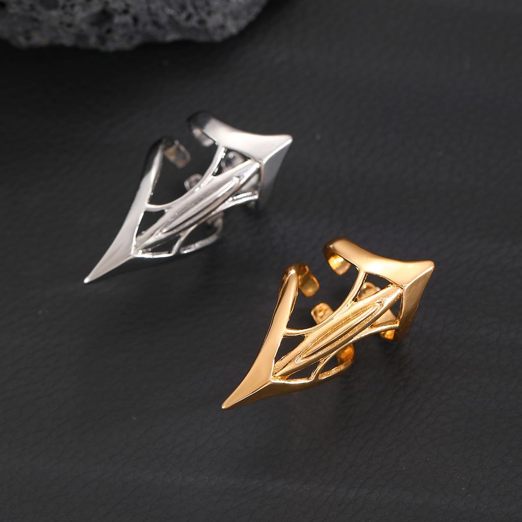 Gothic Punk Design High-End Ring, Retro Adjustable Opening Ring For Both Men And Women