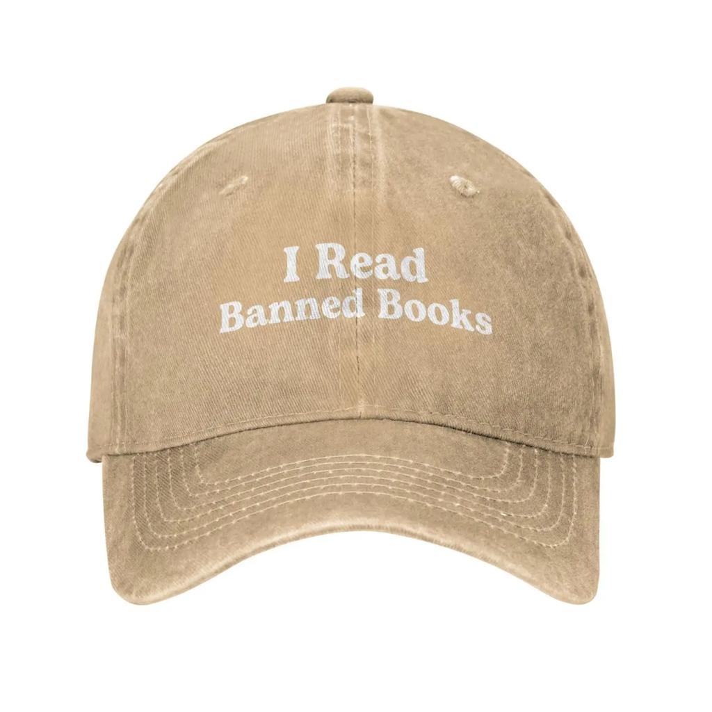 I Read Banned Books Hat Men Dad Hats Cute Cap For Man Women Basketball Caps