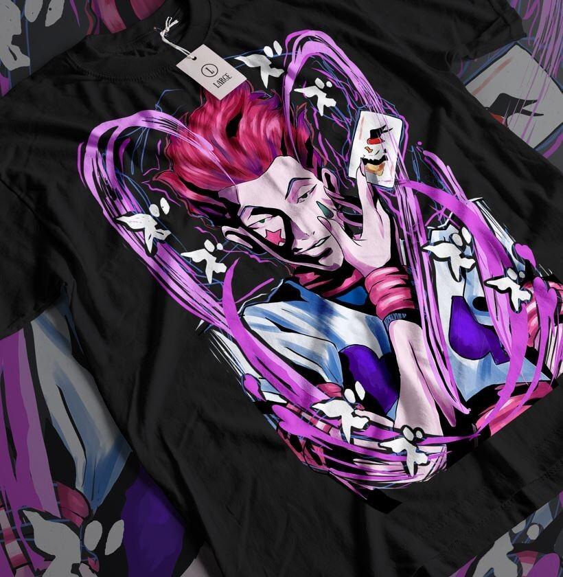 

Hisoka T-Shirt Hunter X Hunter Manga Strip HXH Anime Gift Unisex Shirt All Size 4XL