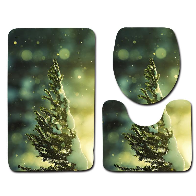 Bathroom Floor Mat Bathroom Mat Toilet Three-Piece Set