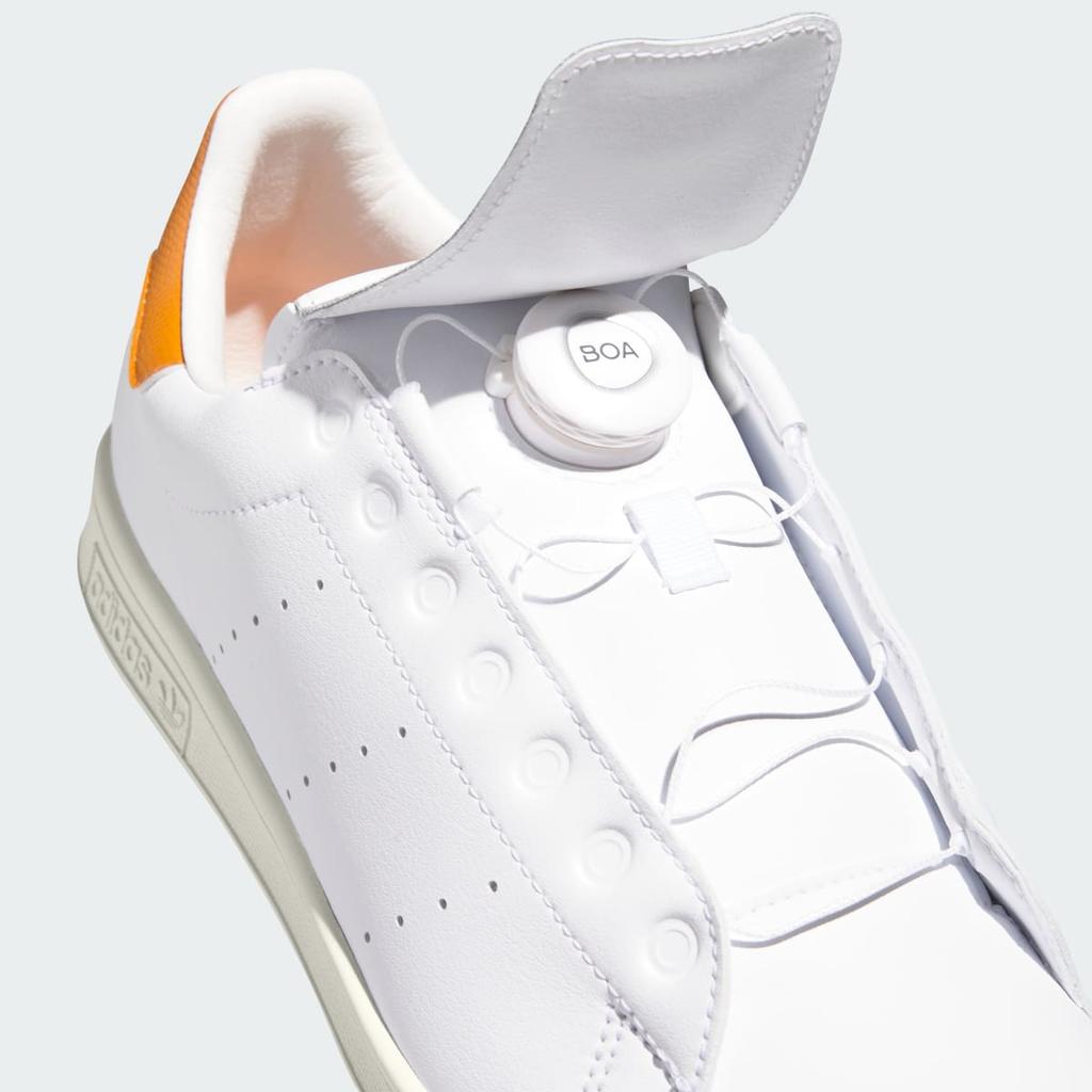 adidas Stan Smith BOA Spikeless Golf HP7076 Unisex Performance Sports Shoes Cloud White / Cloud White / Rustic Orange