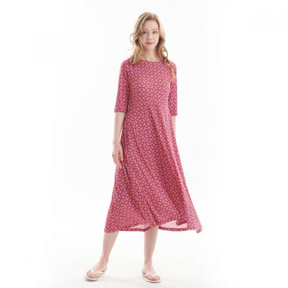Lipbbam Creora Sienna 3 4 Sleeve Long Dress Ldm44pz01