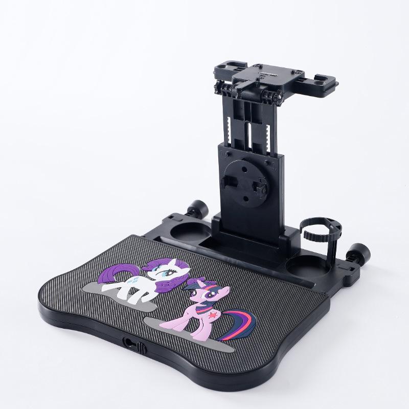 Car Travel Multifunctional Seat Back Table: Adjustable Cup Holder & Laptop Stand for Adults & Kids