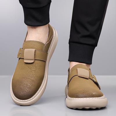 Fashion Luxury Brand Genuine Leather Men Shoes Breathable Business Office Formal Casual Loafers Shoes Men Designer Slip On Driving Shoes