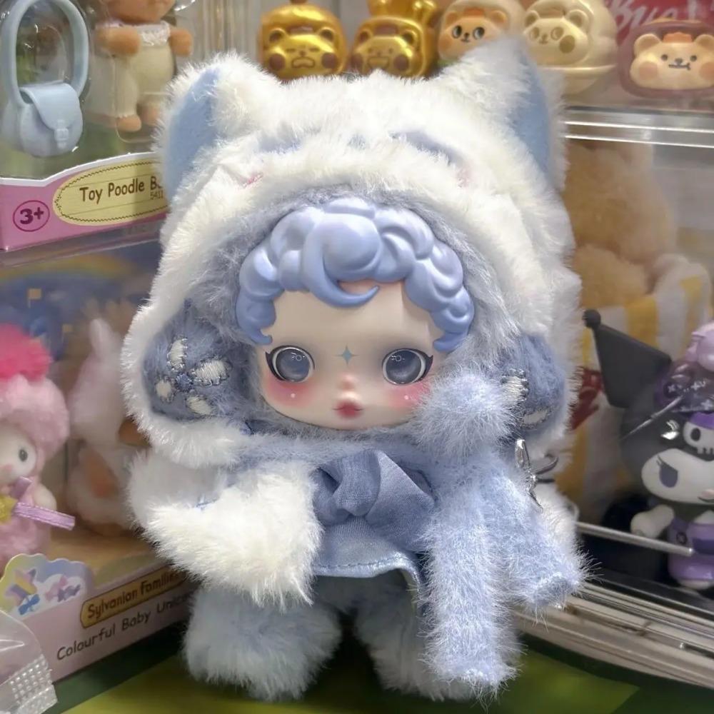 Pentru Păpușa Skull Panda Haine Roz Alb cu Urechi Mari de Iepure pentru Păpușa Skull Panda Labubu 3.0 Accesorii Vestimentare