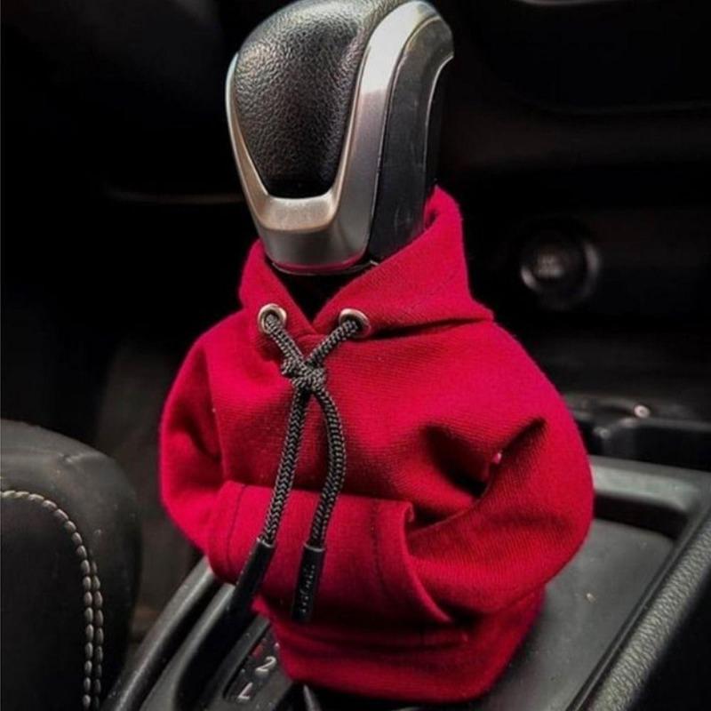 

Толстовка з капюшоном для автомобільного перемикання передач Милий світшот Накладка на ручку перемикання передач Прикраса ручки ручки перемикання передач Підходить для ручного автоматичного універсального автомобільного перемикання передач червоний