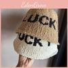 Fall Winter Women Water Bucket Hat Wide Brim Polyester For Fashion Everyday