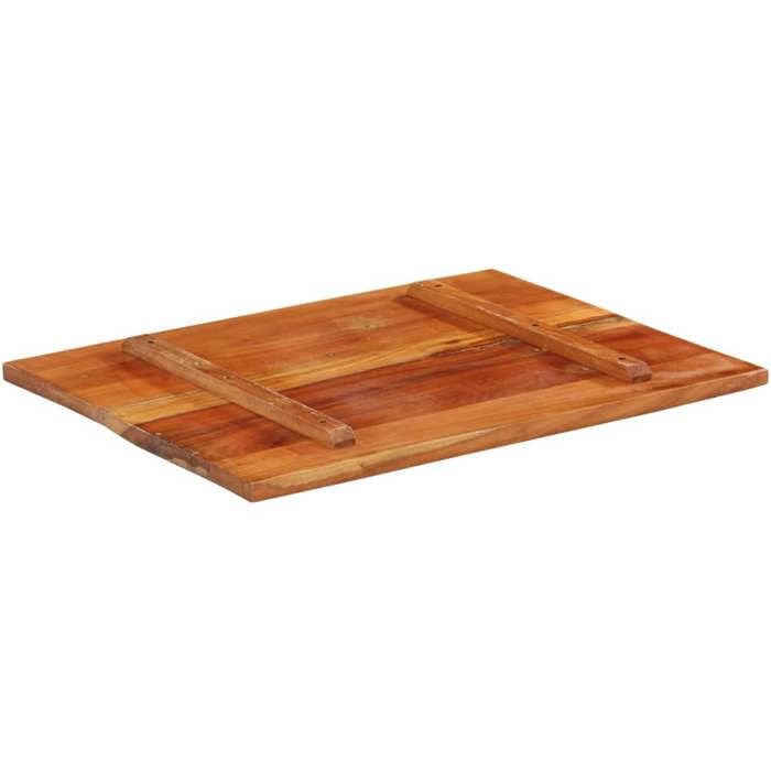 VidaXL Dessus de table rectangulaire 60x80 cm 25-27 mm Bois récupéré 286054