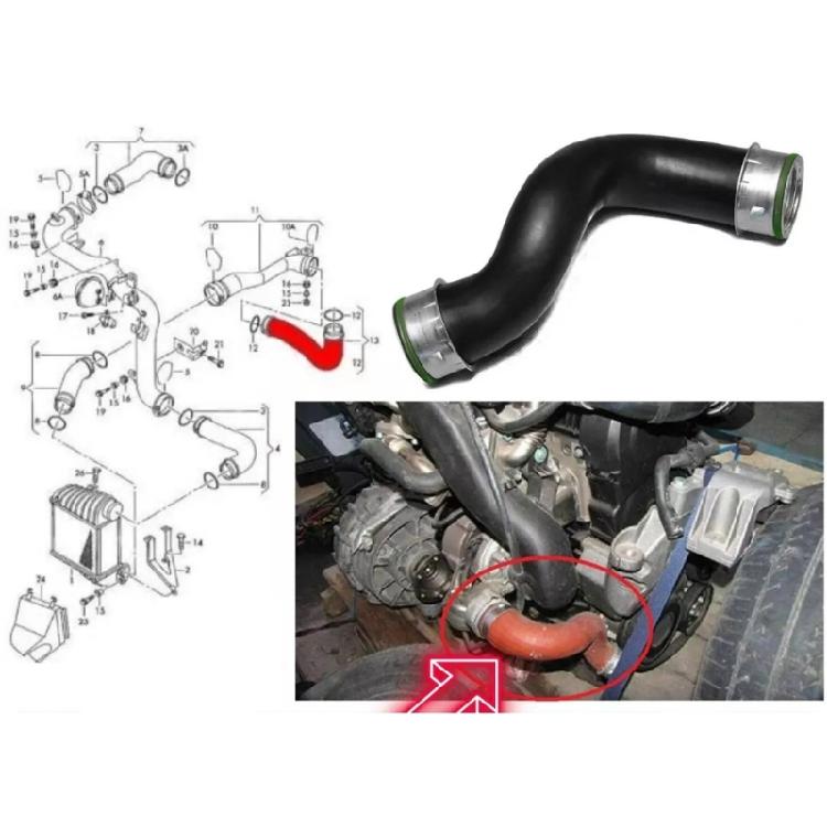 Replace 1J0145822E 01J0145822 Car Turbocharger Pipe Air Intake Hose for Golf 04-06 Automotive Accessories