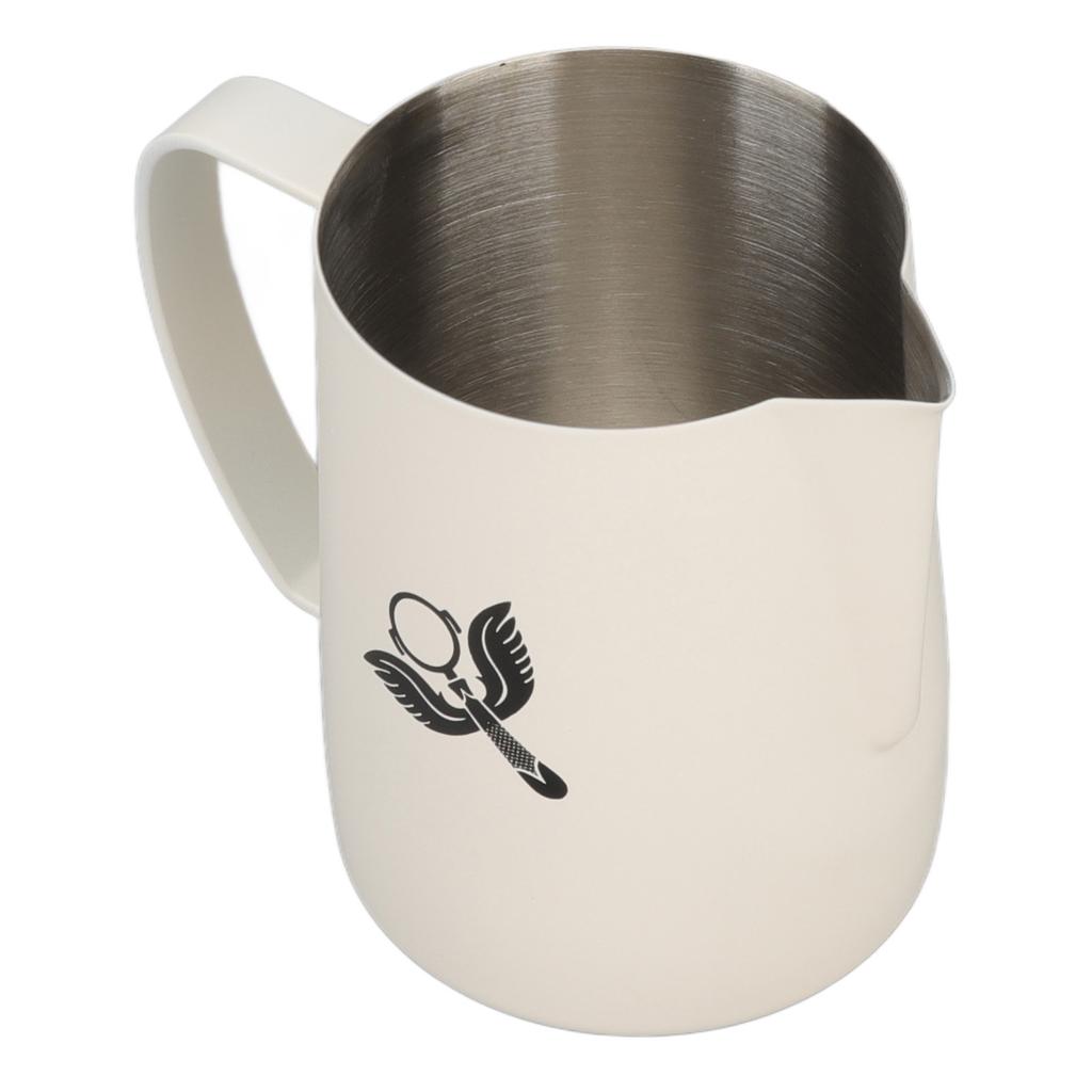 Frothing Cup Prevent Spilling 304 Stainless Steel Milk Frothing Pitcher with Handle for Coffee Making 600ml