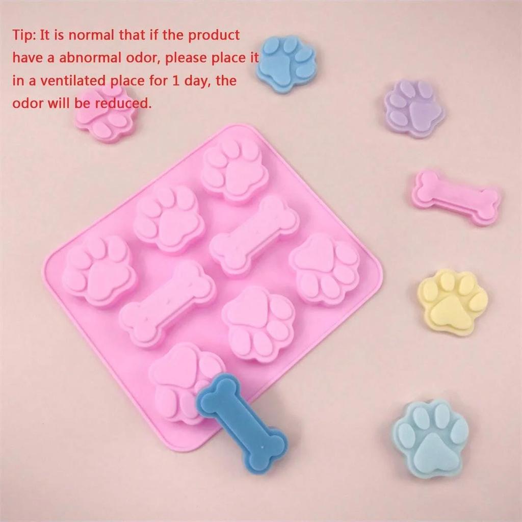 1pc-Dog Claw Bone Cake Mold 3D Silicone Mold, Pet Food Baking Mold