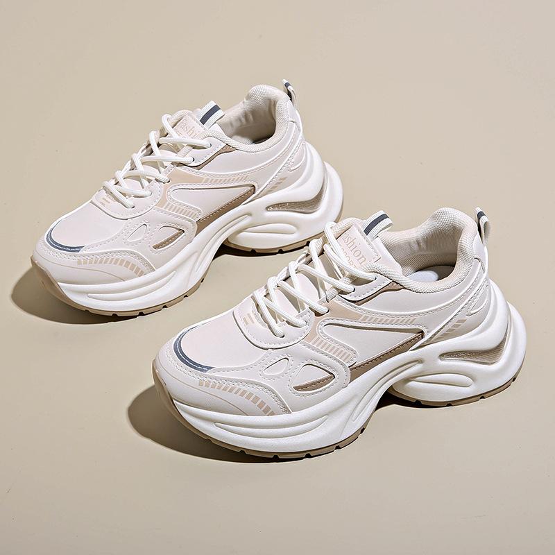 2025 summer new Korean version breathable dad shoes women ins student casual shoes women's platform running shoes women HB312