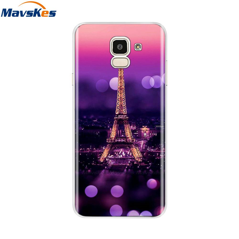 For Samsung Galaxy J6 2018 Case Soft TPU Silicone Back Cover sFor Coque Fundas Samsung J6 2018 J6 Plus 2018 Soft Phone Cases