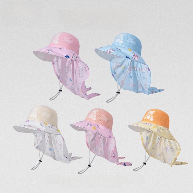Kinder Cartoon Sonnenhut mit breiter Krempe für Sommer-Außenschutz