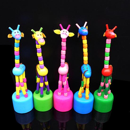 Kid Toy Baby Dancing Rocking Colorful Giraffe Wooden Toys C5M5 U6R1 Kid Toy Baby Dancing Rocking Colorful Giraffe Wooden Toys C5M5 U6R1