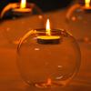 10cm Stylish Crystal-like Glass Candle Holder Romantic Candlestick Home Cafe Wedding Candlelight Dinner Decoration